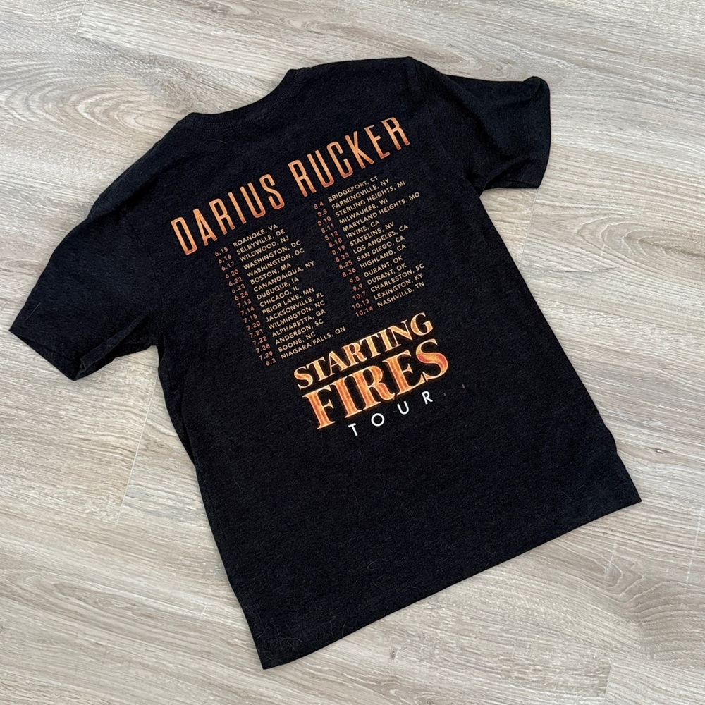Darius Rucker Starting Fires Tour T-Shirt - Picture 2 of 3